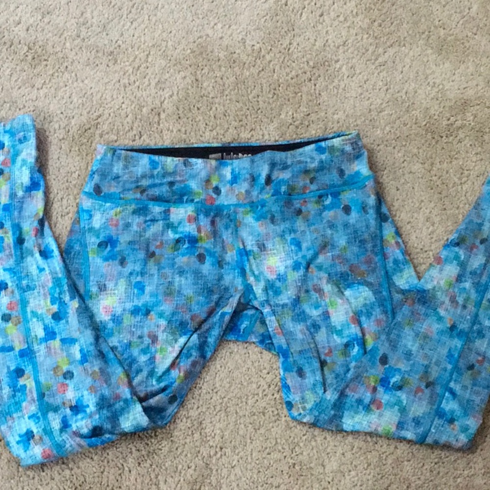 Blue Multi Colored Dotted LulaRoe Leggings
